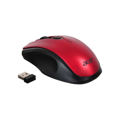Мышь беспроводная Acer OMR032 USB черно-красная
