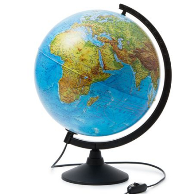 Глобус Земли настольный Globen  32см физическая/политическая карты Классик с подсветкой 2022г