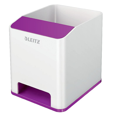 Подставка для принадлежностей и смартфона Leitz WOW бело-фиолетовая