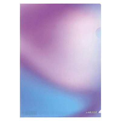 Папка-уголок A4  180мкм deVENTE непрозрачная 'Rainbow' розово-голубая