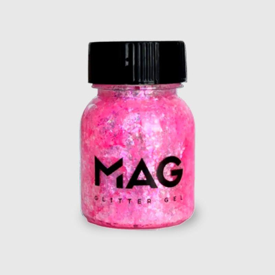 Гель для лица и тела MAG 30 гр с блестками 'Моно розовые'