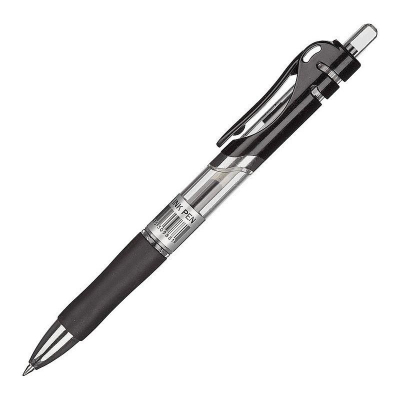Ручка гелевая автоматическая Attache 0.5мм 'Hammer' с резиновой манжетой черная