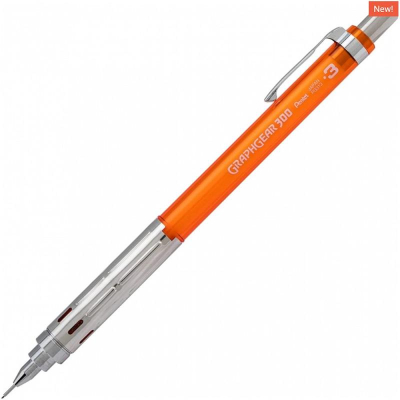 Карандаш автоматический профессиональный 0.3мм Pentel GraphGear 300® оранжевый