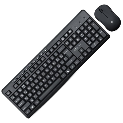 Клавиатура +мышь беспроводные Оклик 225M USB Multimedia черные