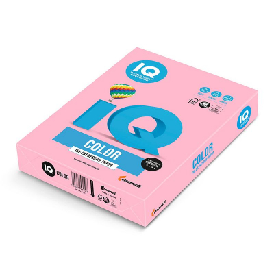 Бумага цветная A4 IQ Color  80г пастель розовый фламинго 500л