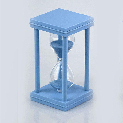 Часы песочные deVENTE 'Classic' 15мин  8x14x8см на подставке голубые