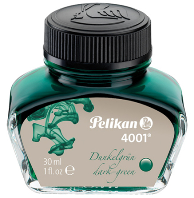 Чернила для перьевой ручки Pelikan 4001® 78 Dark-Green 30мл зеленые темные