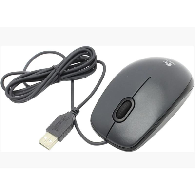Мышь USB Logitech M90 темно-серая