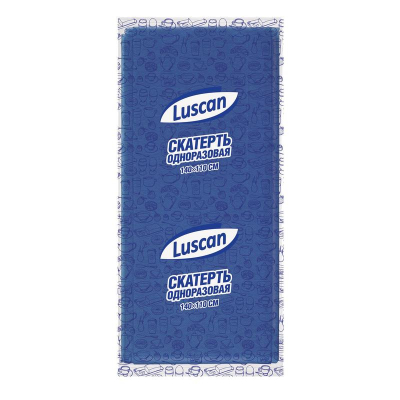 Скатерть одноразовая Luscan 110x140см синяя
