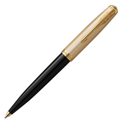 Ручка шариковая Parker 51 DeLuxe Black GT Medium черные чернила