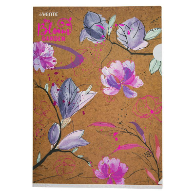 Папка-уголок A4  180мкм deVENTE непрозрачная 'Bloom Garden' Pink