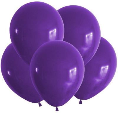 Шар воздушный Веселый праздник 30см Пастель фиолетовый