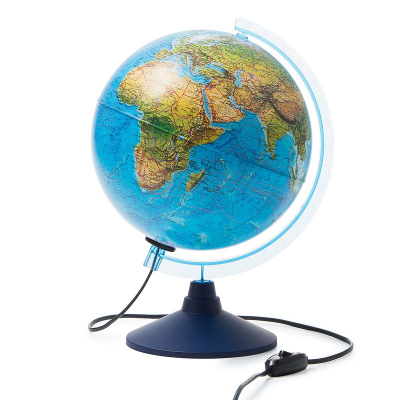 Глобус Земли настольный Globen  25см ландшафный Классик Евро с подсветкой