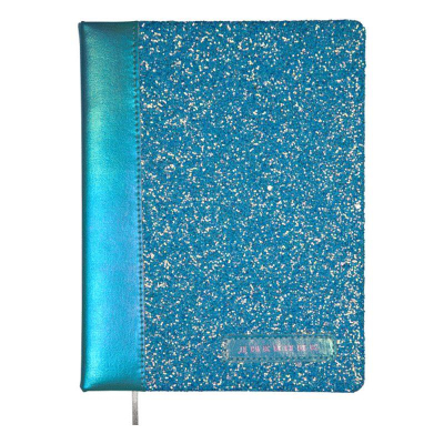 Дневник универсальный deVENTE тонированный блок твердая обложка искусственная кожа аппликация 'Turquoise' ляссе
