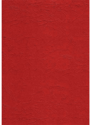 Обложка картонная A4  250г Fellowes® Delta кожа красная
