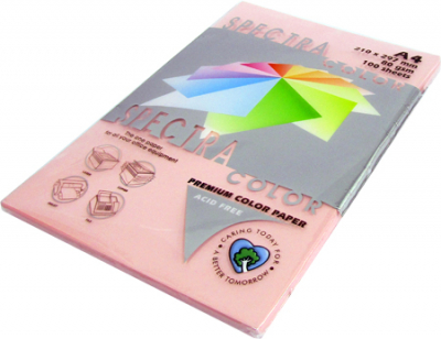 Бумага цветная A4 Spectra Color  80г пастель розовая светлая 100л