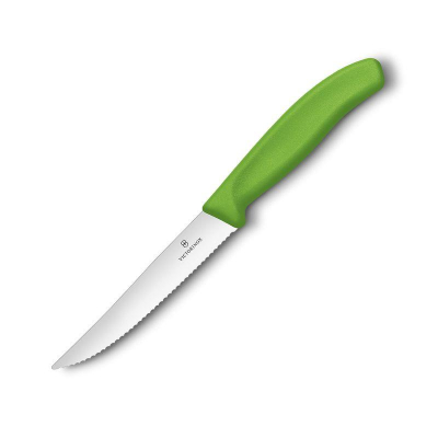 Нож кухонный Victorinox 'Swiss Classic Gourmet' 12см для стейка зеленый