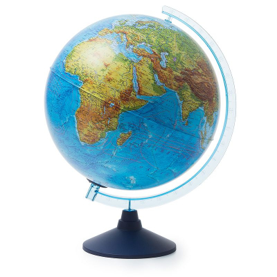 Глобус Земли настольный Globen  32см физическая/политическая карты Интерактивный с подсветкой на батарейках