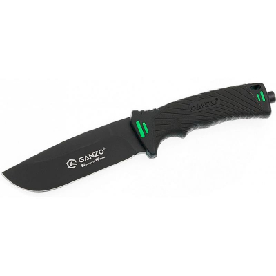 Нож туристический 245мм Ganzo 'Survival Knife' c чехлом черный