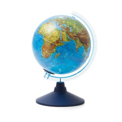 Глобус Земли настольный Globen  21см физическая/политическая карты Классик Евро с подсветкой на батарейках 2022г