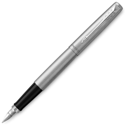 Ручка перьевая Parker Jotter Stainless Steel CT F63 перо Medium