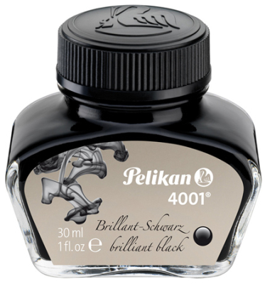 Чернила для перьевой ручки Pelikan 4001® 78 Brilliant Black 30мл бриллиантовые черные