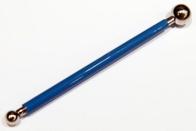 Стек для полимерной глины Fleur с двумя шариками №2 d-8/13мм металлический прорезиненная ручка