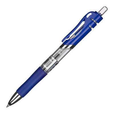 Ручка гелевая автоматическая Attache 0.5мм 'Hammer' с резиновой манжетой синяя