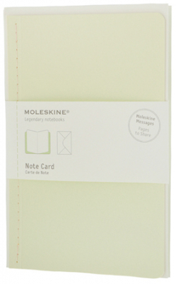 Набор почтовый Moleskine® Large 'Note Card' зеленый