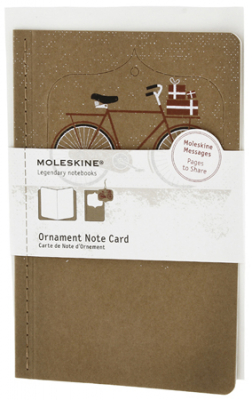 Набор для письма Moleskine® Large 'Ornament Card Bike' бежевый