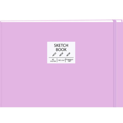 Блокнот для набросков Paper Art Sketch Book A5 140г  40л на сшивке твердая матовая обложка 'Free hand Дизайн3'