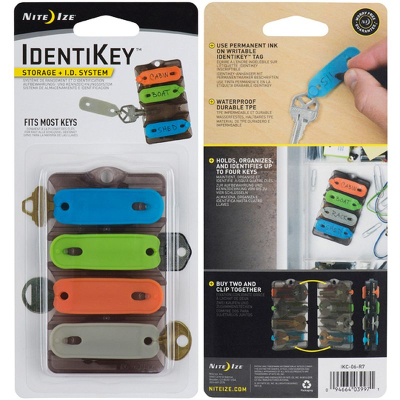 Пенал для хранения ключей +4 гибкими бирками Nite Ize Identi-Key Card