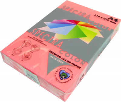 Бумага цветная A4 Spectra Color  75г флуоресцентная розовая 500л
