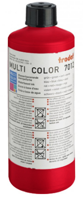 Краска штемпельная Trodat Multi Color 7012 на водной основе  500мл темно-красная