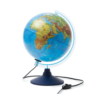 Глобус Земли настольный Globen  25см физическая/политическая карты Интерактивный с подсветкой