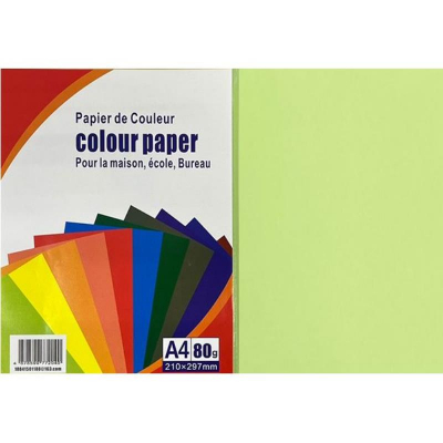 Бумага цветная A4 Colour Paper 80г пастель зеленая 100л