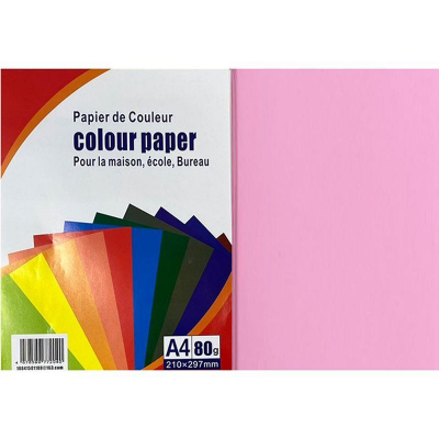 Бумага цветная A4 Color Paper 80г пастель розовая 100л