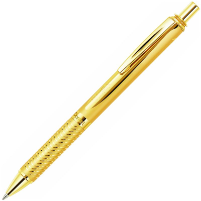 Ручка гелевая Pentel 'Sterling' EnerGel 0.7мм золотой металлический корпус черные чернила