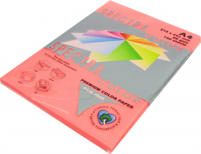 Бумага цветная A4 Spectra Color  75г флуоресцентная розовая 100л