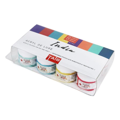 Краски акриловые матовые Акрил Де Люкс  8цв х20мл 'Индия'