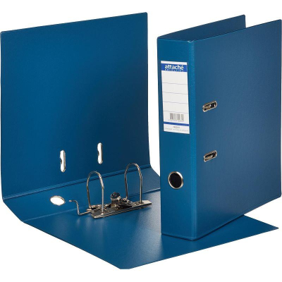 Папка файл A4&nbsp;&nbsp;70мм Attache Selection 'StrongLine' PVC разобранная синяя