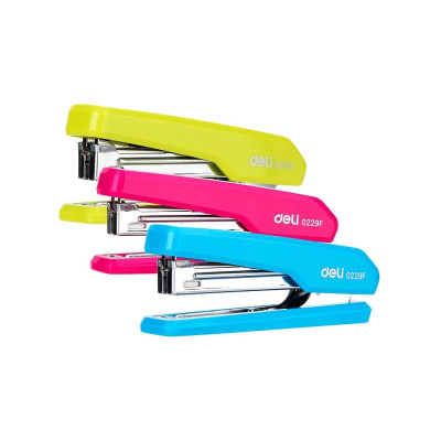 Степлер №10&nbsp;&nbsp;15л Deli 'Essential' 'Rio' цвета ассорти