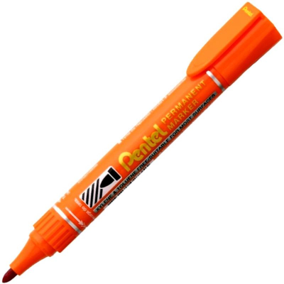 Маркер перманентный Pentel круглый  2.0мм 'Extra Large Point' оранжевый