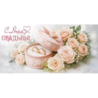 Конверт для денег Праздник 'С Днем Свадьбы'