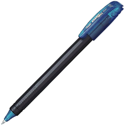 Ручка гелевая Pentel 0.7мм 'EnerGel' черный рифленый корпус сине-черная
