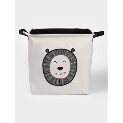 Корзина для хранения кожзаменитель Доляна 27х38см 'Лёва'