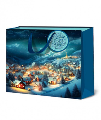 Пакет подарочный новогодний 36х32х12см 'Новый год'