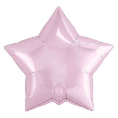 Шар воздушный фольгированный Звезда розовый нежный Agura 48см