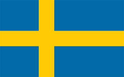 Флажок государства Швеция 20х10см