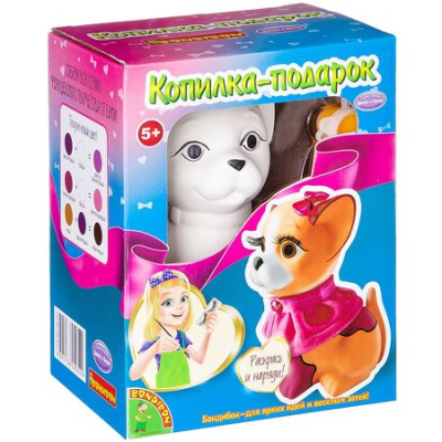 Набор творческий Bondibon Копилка-подарок 'Чихуахуа'